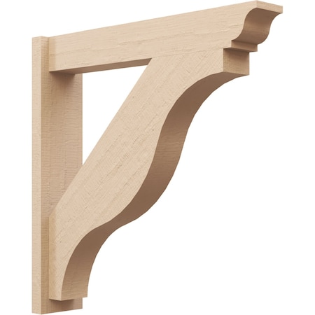 Ekena Millwork 5 1/2-in W x 28-in D x 28-in H Funston Trad Rough Cedar Woodgrain TimberThane Outlooker, Primed Tan OUTUR055X28X28FST04RCPR